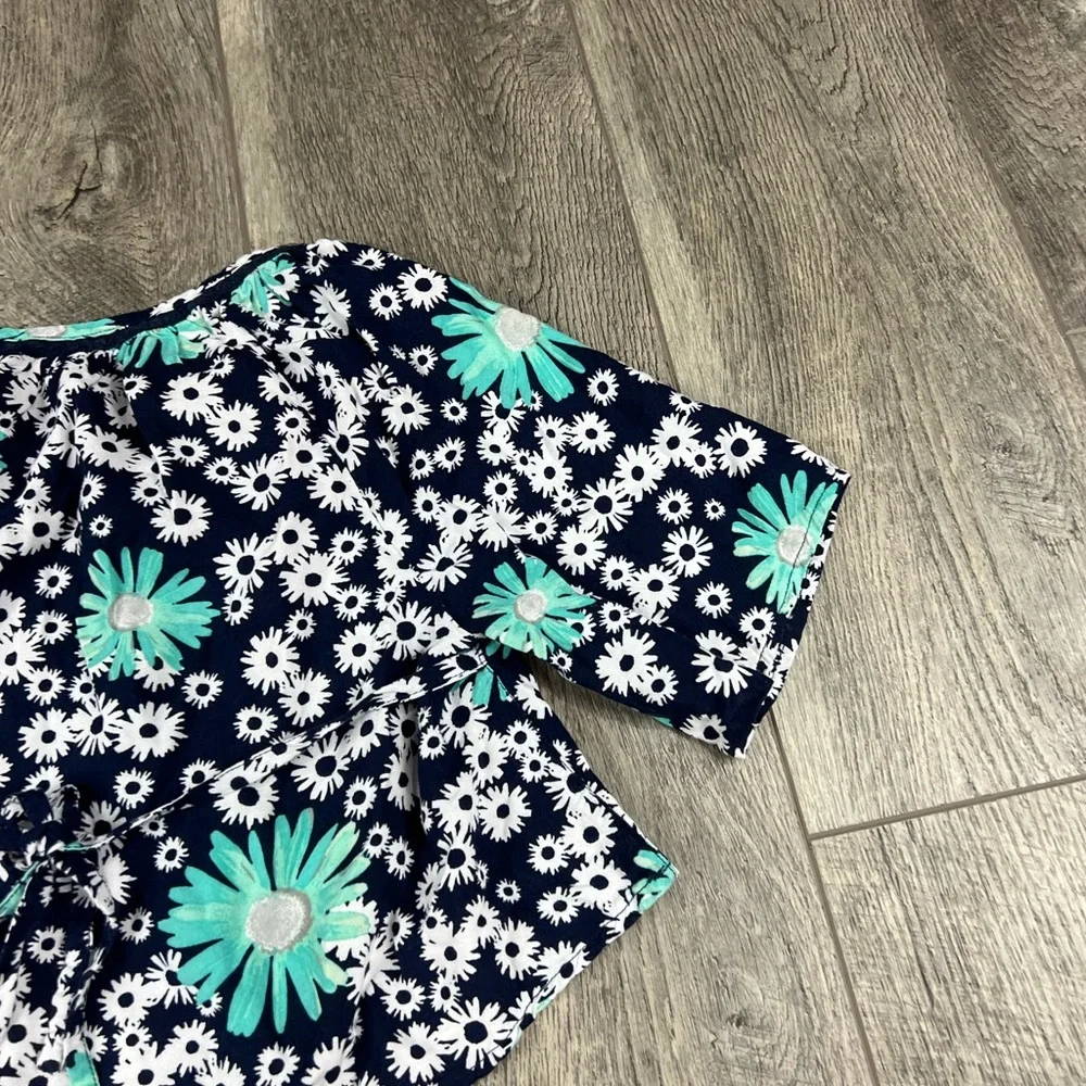 Justice‎ Navy Floral Blouse